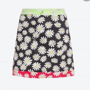 PIQUE MINI SKIRT DAISY PATCHWORK IN MULTICOLOURED
